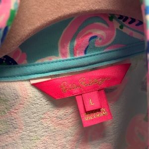 Lilly Pulitzer zip up coat. Worn 1 time